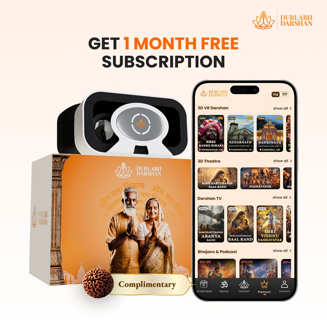 Durlabh Darshan VR Headset with 1-Month Subscription