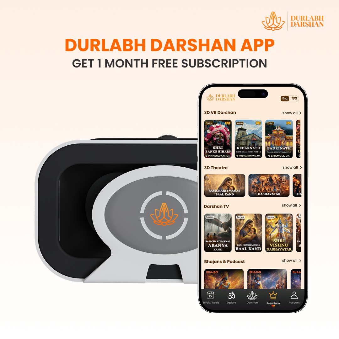 Durlabh Darshan VR Headset with 1-Month Subscription