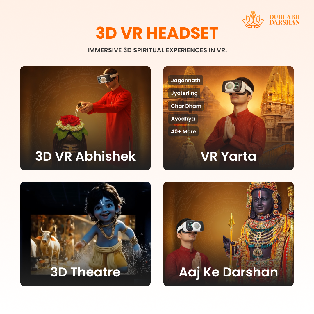 Durlabh Darshan VR Headset with 1-Month Subscription