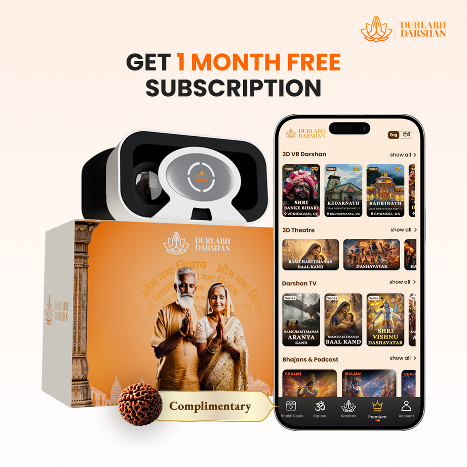 Durlabh Darshan VR Headset with 1-Month Subscription