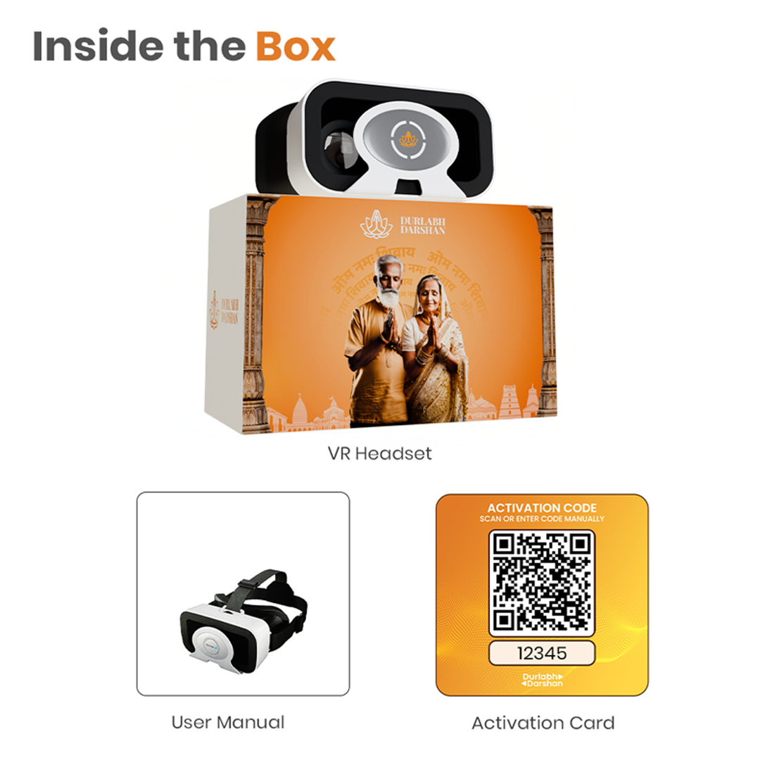 Durlabh Darshan with VR Headset + Complimentary Abhimantrit Rudraksha